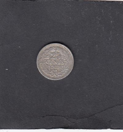 Beschrijving: 25 Cent WILHELMINA